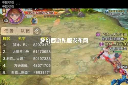 梦幻西游私服发布网